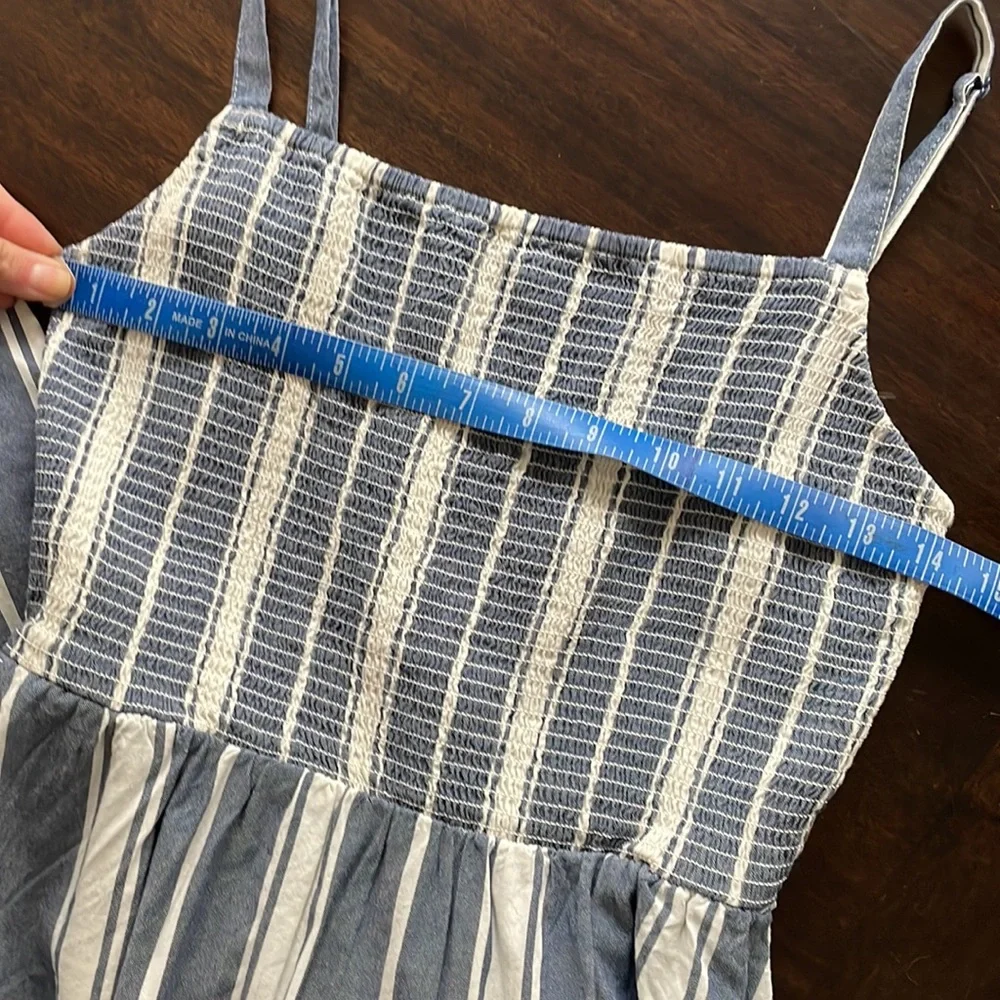 ❗️SOLD ❗️White and Blue Stripe Cami Small Old Navy Dress (*P) - Picture 7 of 8